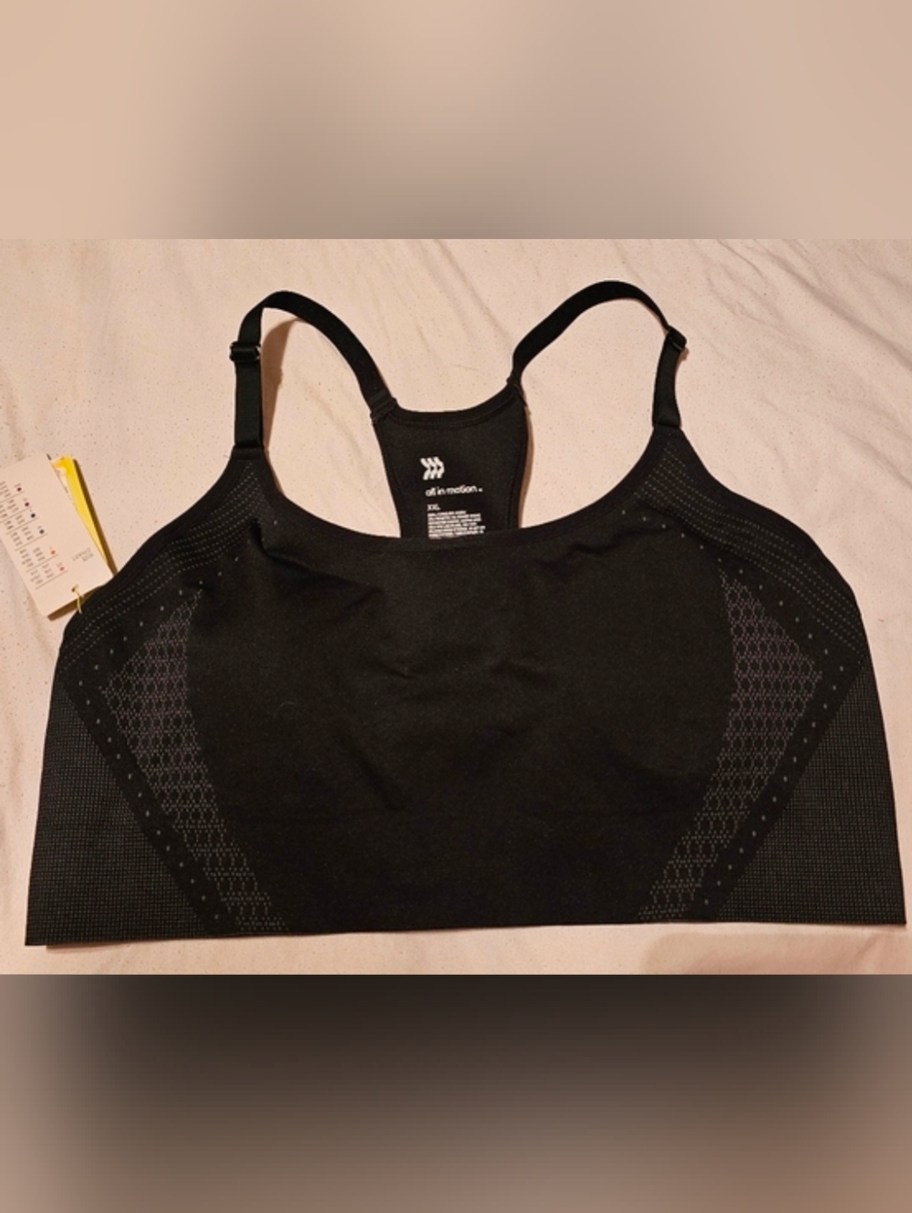 Xhilaration Black Racerback Support Sports Bra